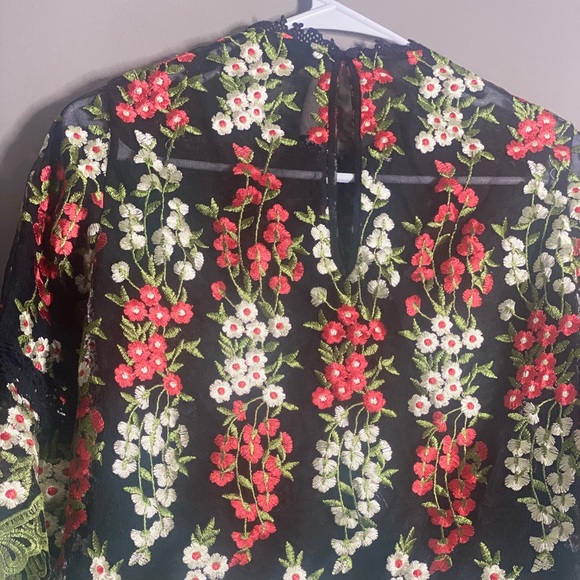 WORN ONCE / LACE TOPSHOP TOP - Picture 4 of 5